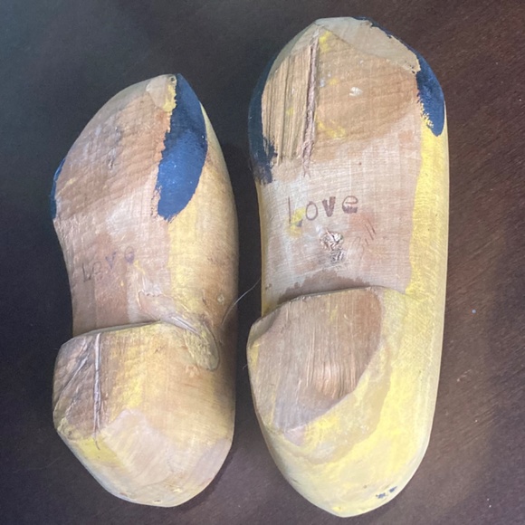 Vintage/Antique Wooden Carved Shoes, Belgium 1944 - Picture 5 of 11